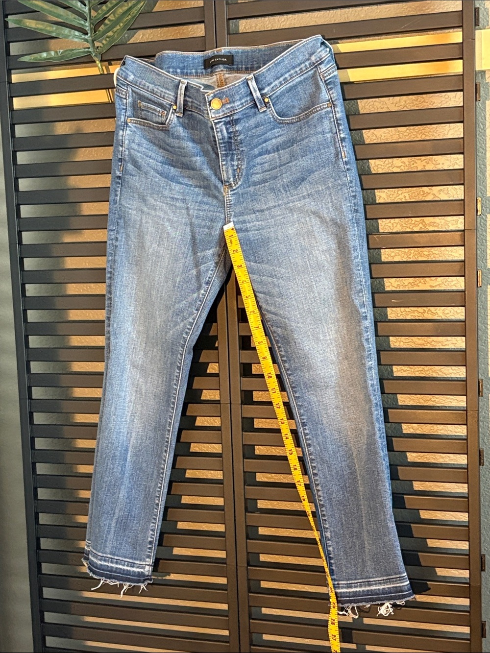 Ann Taylor Women’s Kick CropAnkle Jeans with Frayed Hem